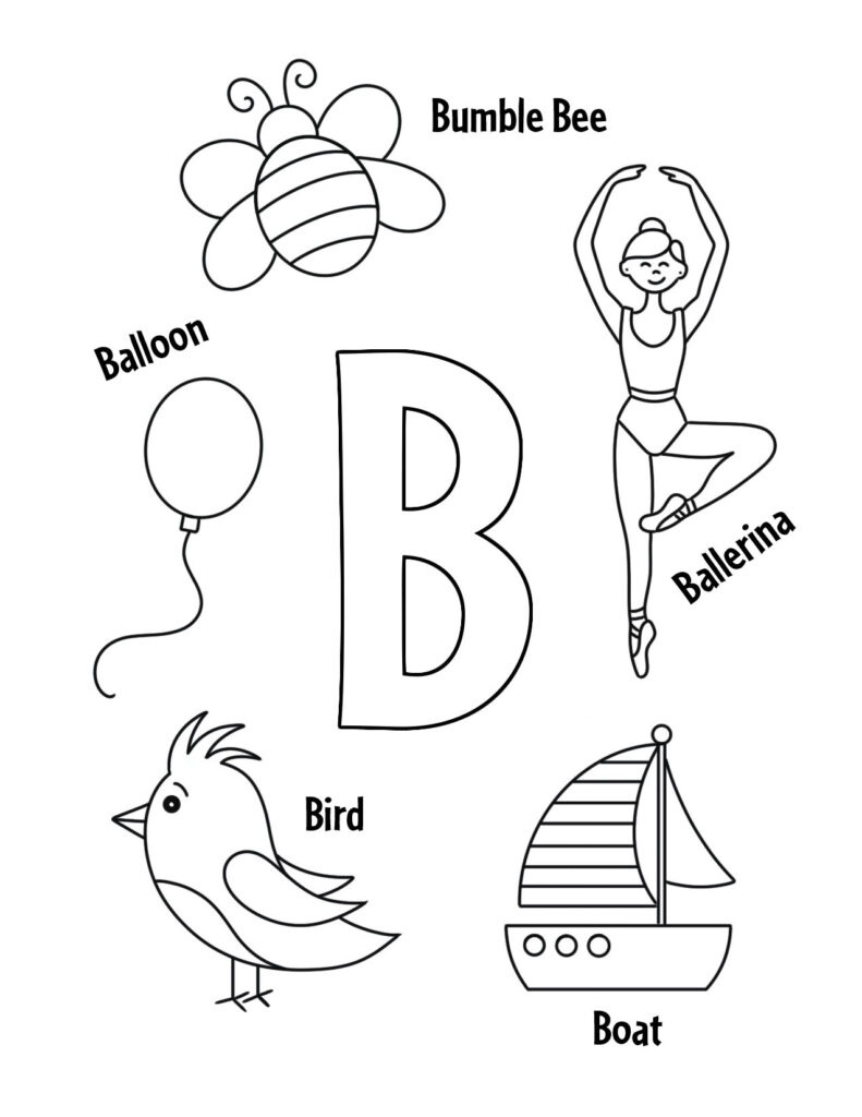 Free Letter B Worksheets For Preschool! ⋆ The Hollydog Blog inside Letter B Worksheets