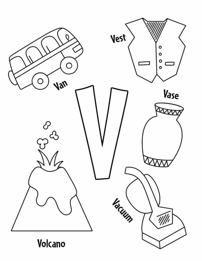 Free Letter V Worksheets For Preschool ⋆ The Hollydog Blog pertaining to Letter V Worksheets