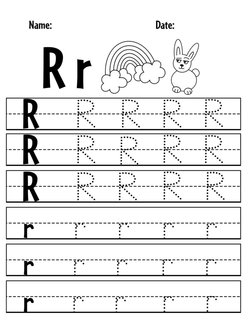 Free Printable Letter R Worksheets For Preschool ⋆ The Hollydog Blog inside Letter R Worksheets