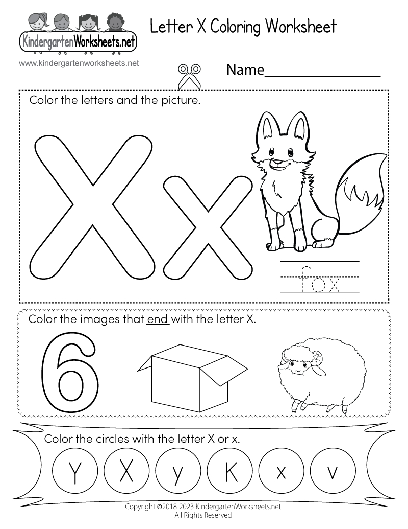 Letter X Coloring Worksheet - Free Printable, Digital, &amp; Pdf pertaining to Letter X Worksheets