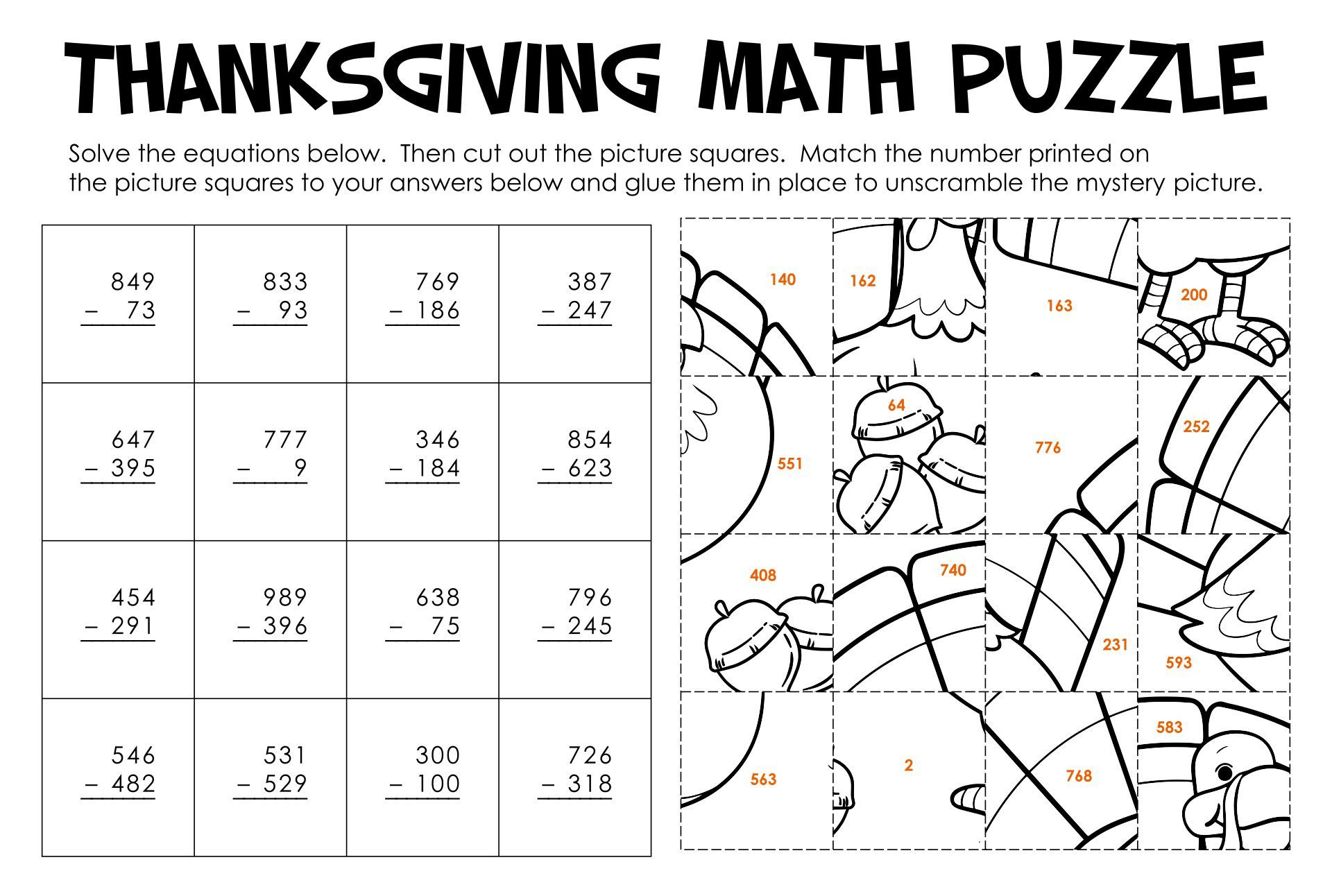 4Th Grade Math Worksheets For Thanksgiving - 15 Free Pdf inside Thanksgiving Worksheets 4th Grade