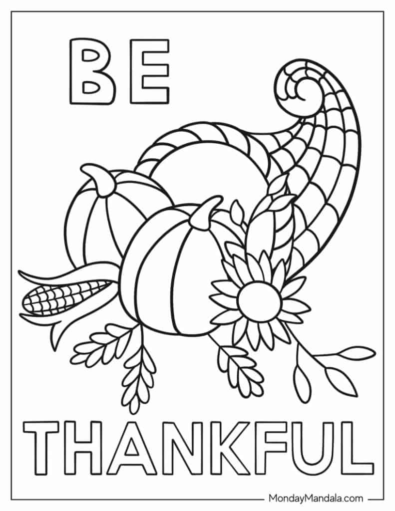 50 Thanksgiving Coloring Pages (Free Pdf Printables) pertaining to Thanksgiving Coloring Worksheet