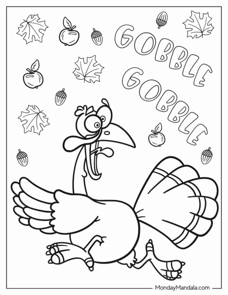 50 Thanksgiving Coloring Pages (Free Pdf Printables) within Thanksgiving Worksheet Coloring