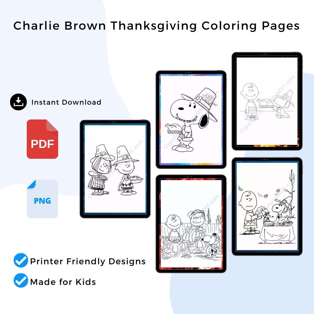 Charlie Brown Thanksgiving Coloring Pages Printable In Pdf pertaining to Charlie Brown Thanksgiving Worksheet