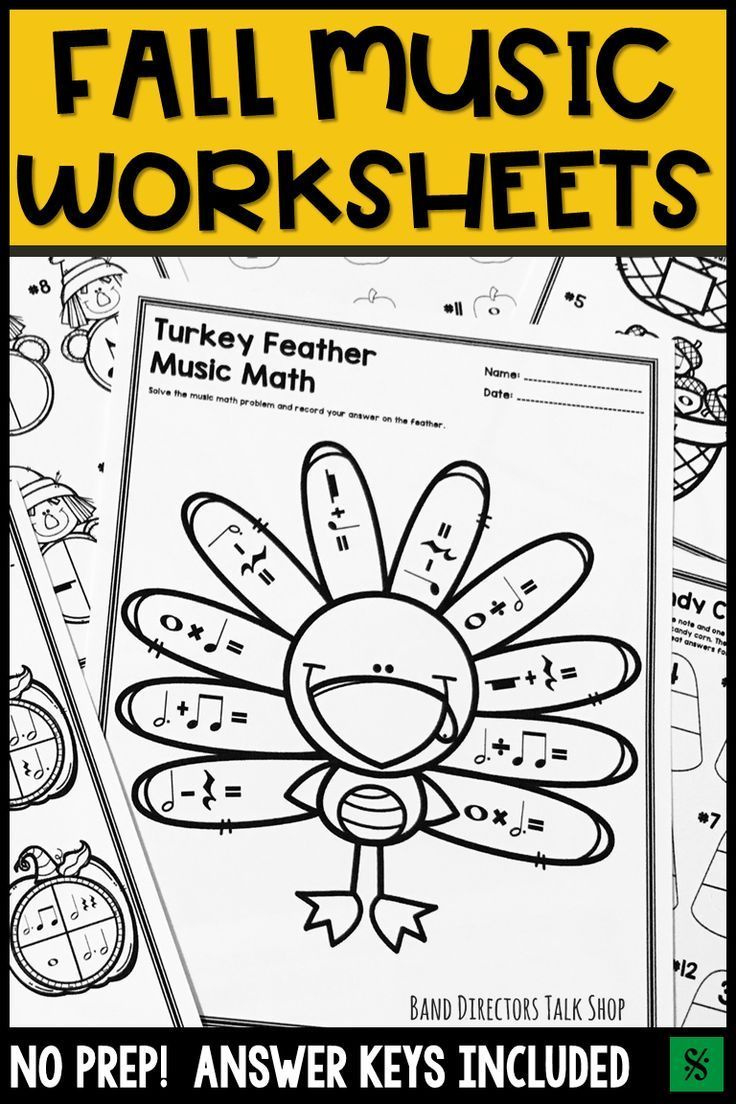 Fall Music Worksheets And Thanksgiving Music Activities in Thanksgiving Music Worksheets