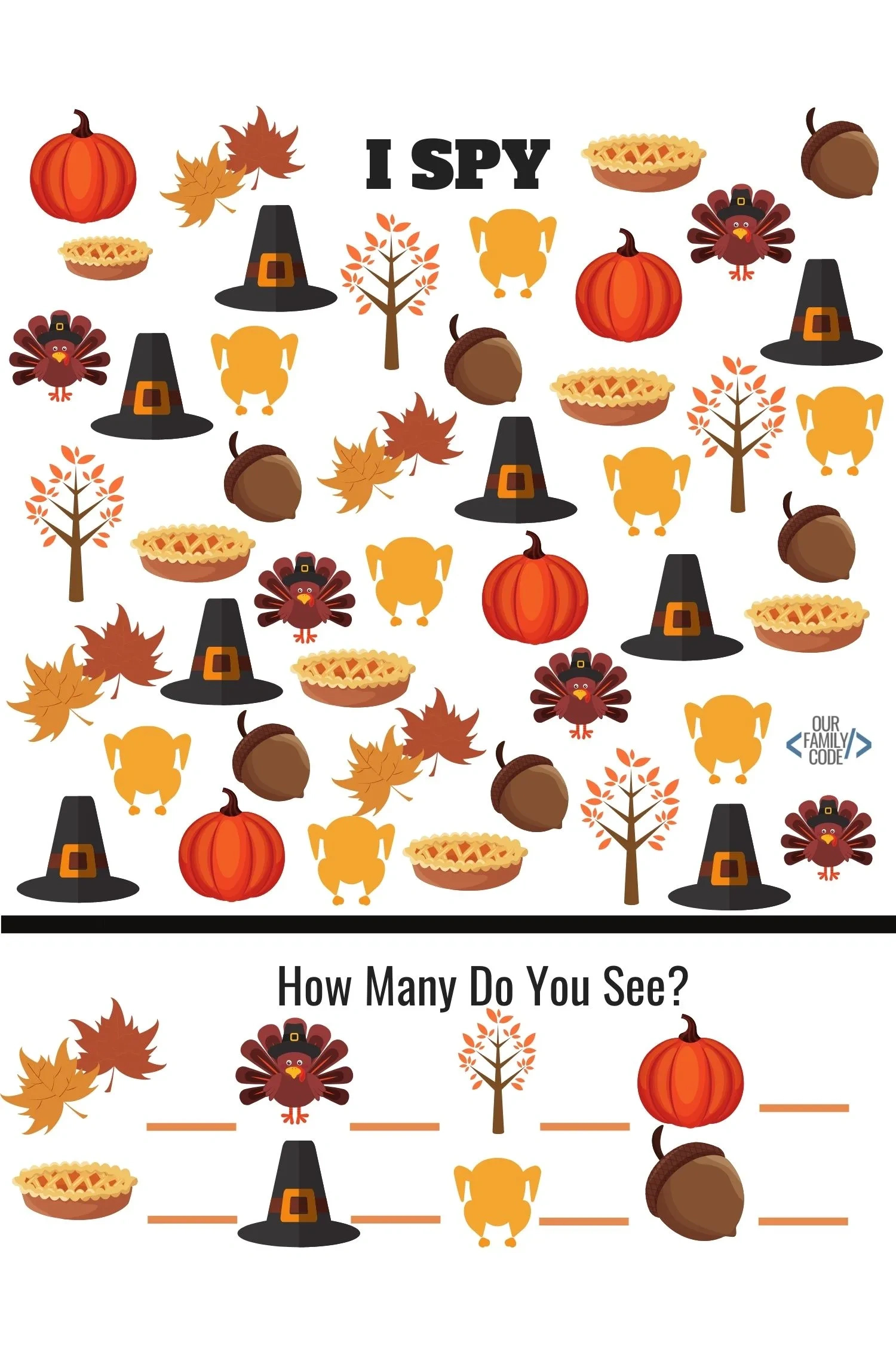 Free Thanksgiving Activity Worksheets For Kids - Our Family Code with regard to Thanksgiving Elementary Worksheets