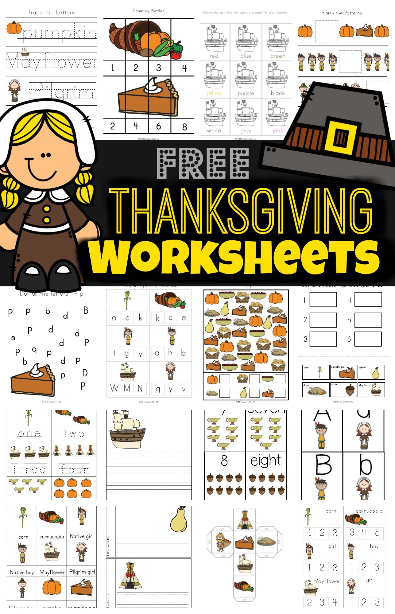 Free Thanksgiving Worksheets For Kids in Fun Thanksgiving Worksheets For Middle School