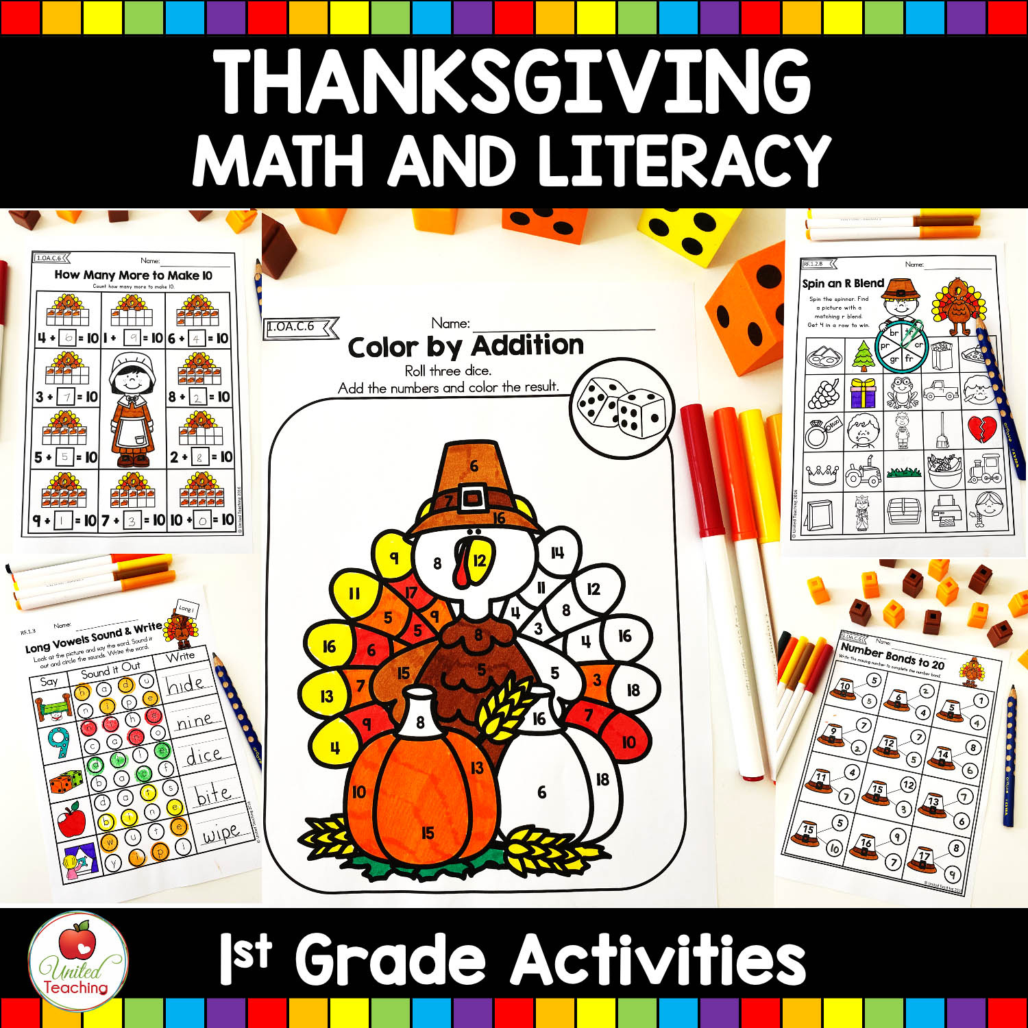 Fun Thanksgiving Worksheets And Activities For 1St Grade - United pertaining to Thanksgiving 1st Grade Worksheets