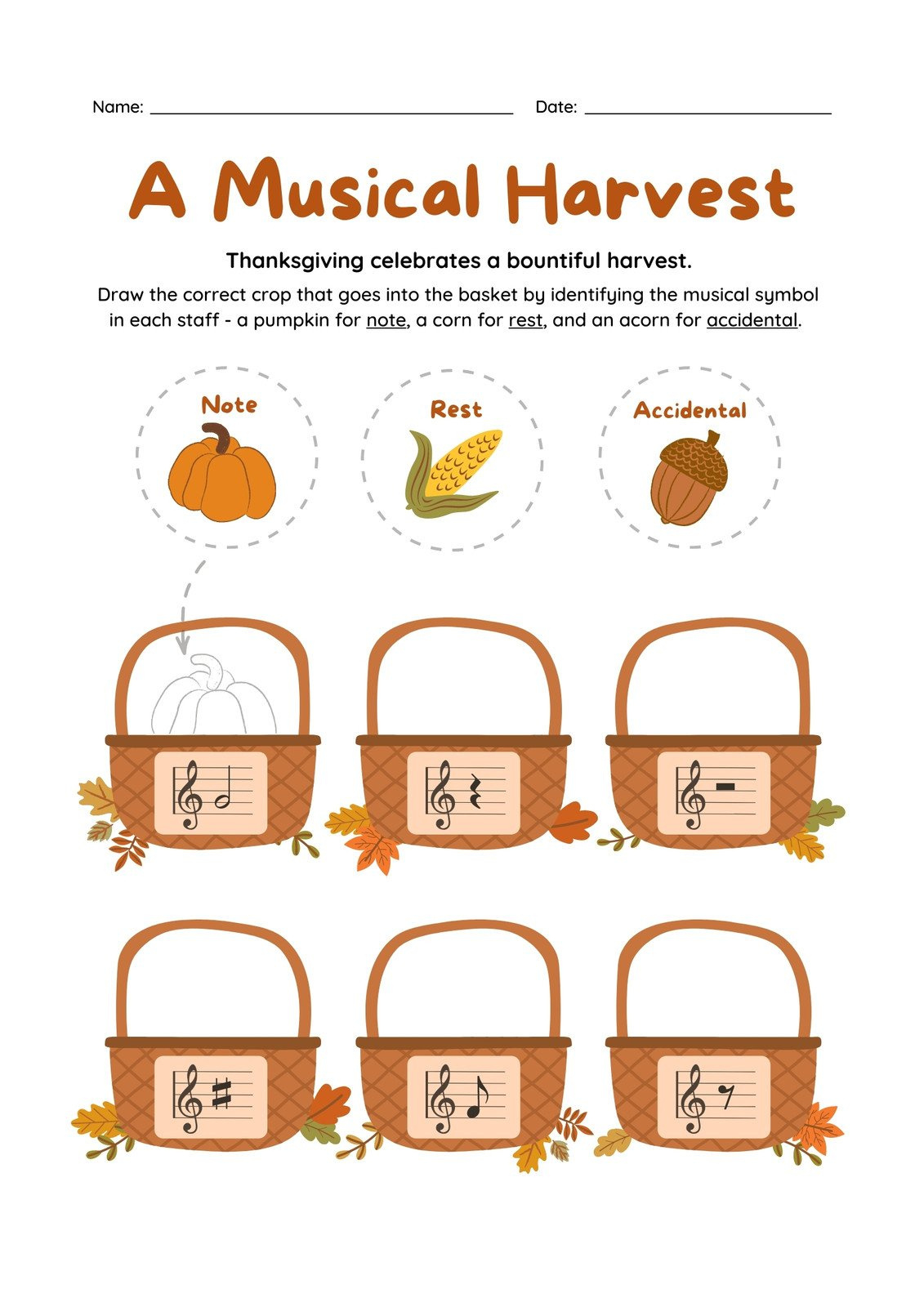 Page 5 - Customize 252+ Thanksgiving Worksheet Templates Online with regard to Free Thanksgiving Music Worksheets