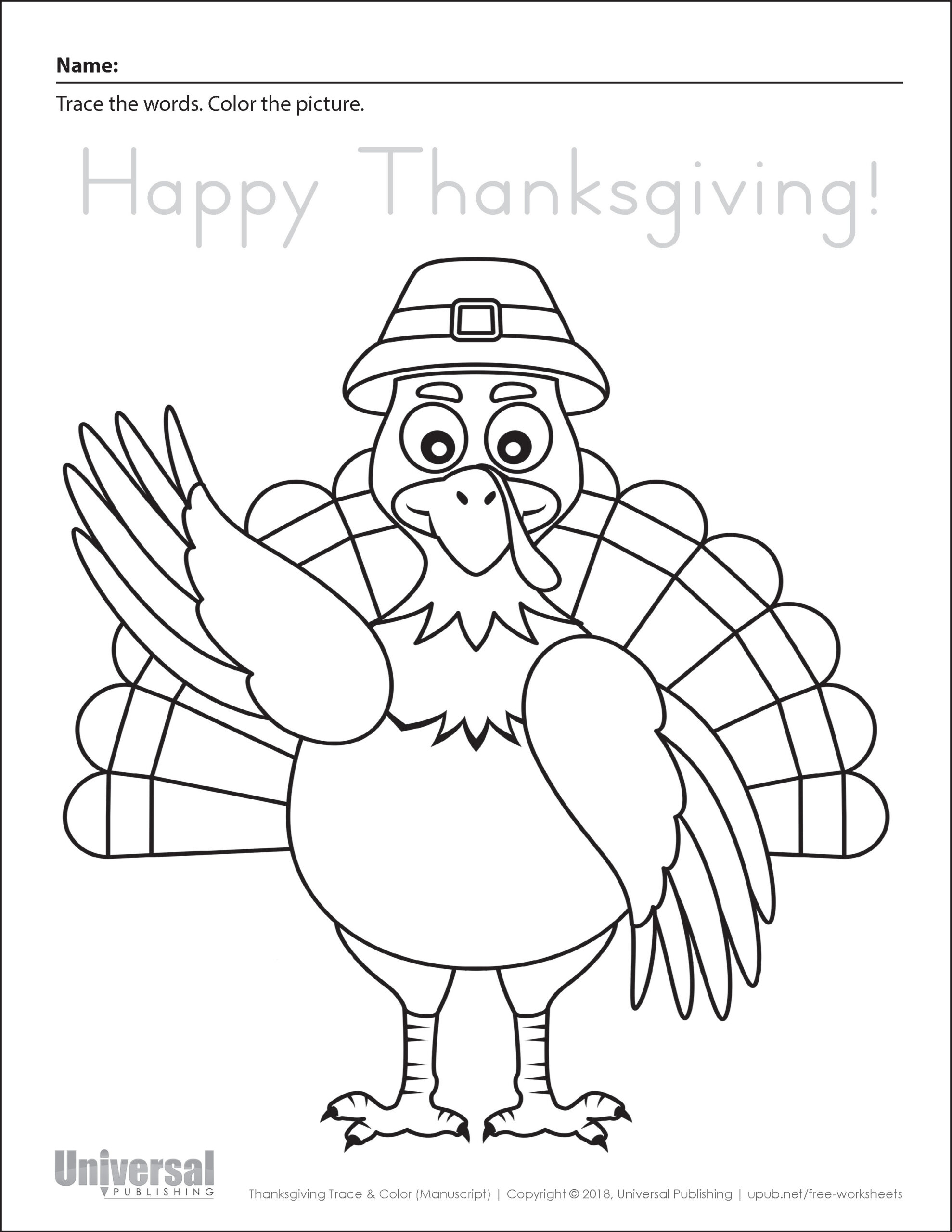 Thanksgiving Activities | Free Printables - Universal Publishing within Happy Thanksgiving Worksheet