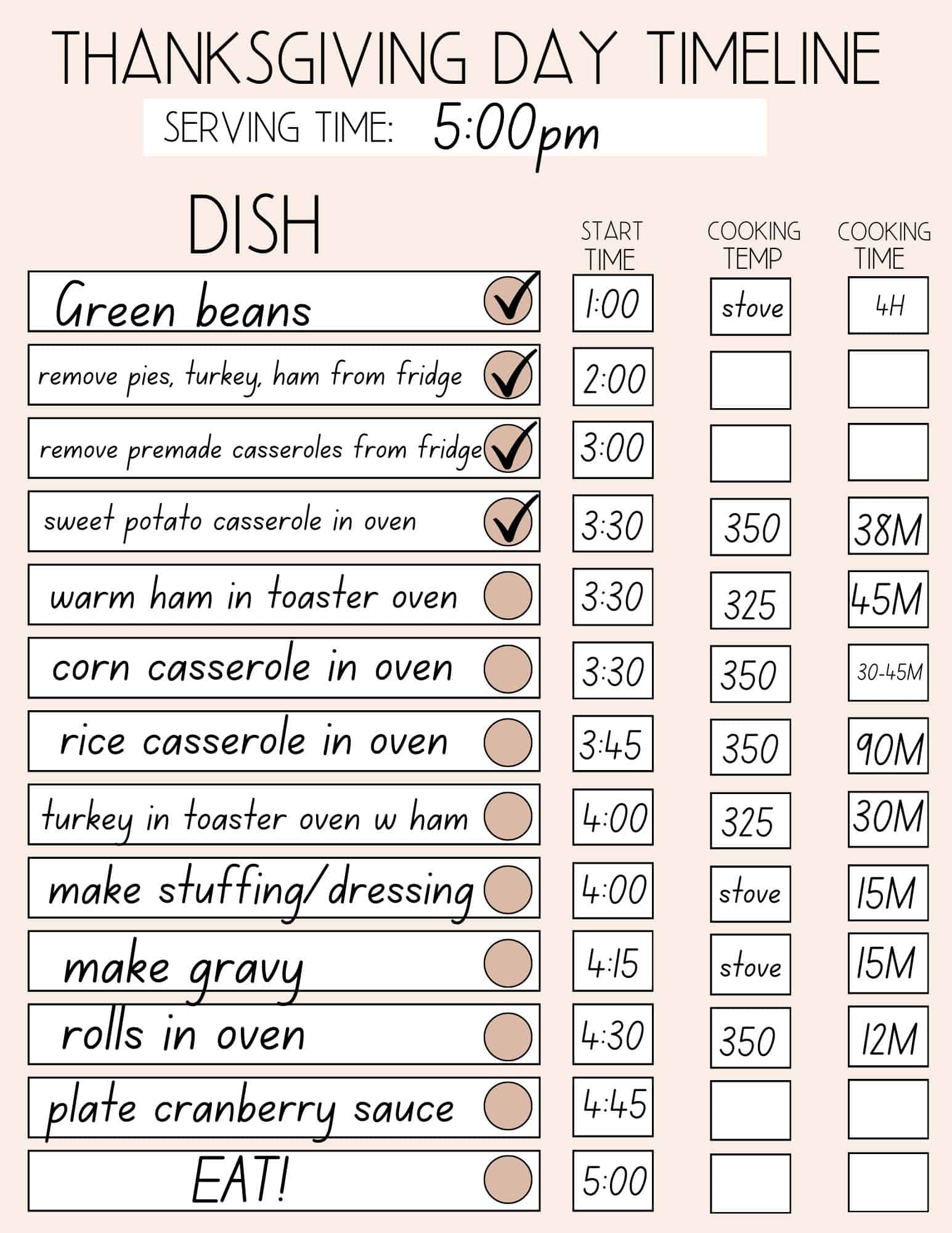 Thanksgiving Day Timeline Worksheet And My Menu - Worthing Court pertaining to Thanksgiving Timeline Worksheet