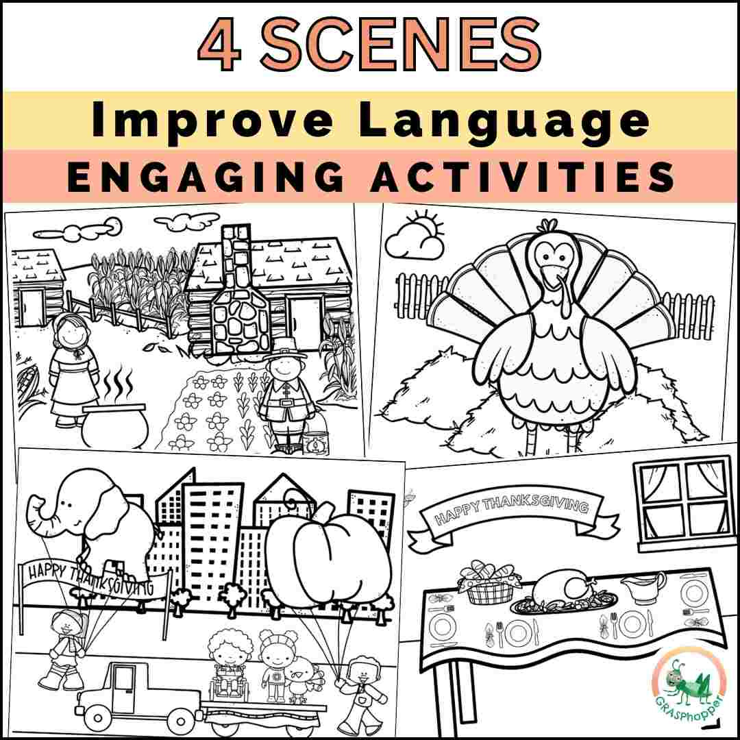 Thanksgiving Language Comprehension Activities - Grasphopper Learning throughout Thanksgiving Following Directions Worksheet