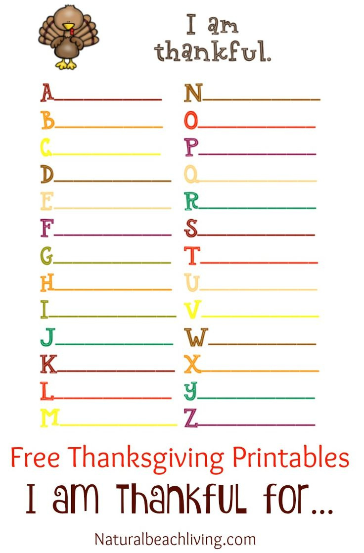 Thanksgiving Printables For Kids - Natural Beach Living | Frases within Pinterest Thanksgiving Worksheets