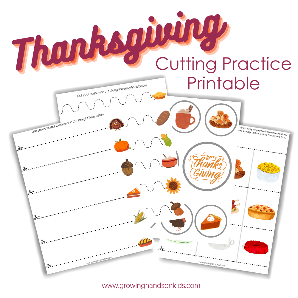 Thanksgiving Themed Cutting Practice Pages For Scissor Skills with regard to Thanksgiving Cutting Worksheets