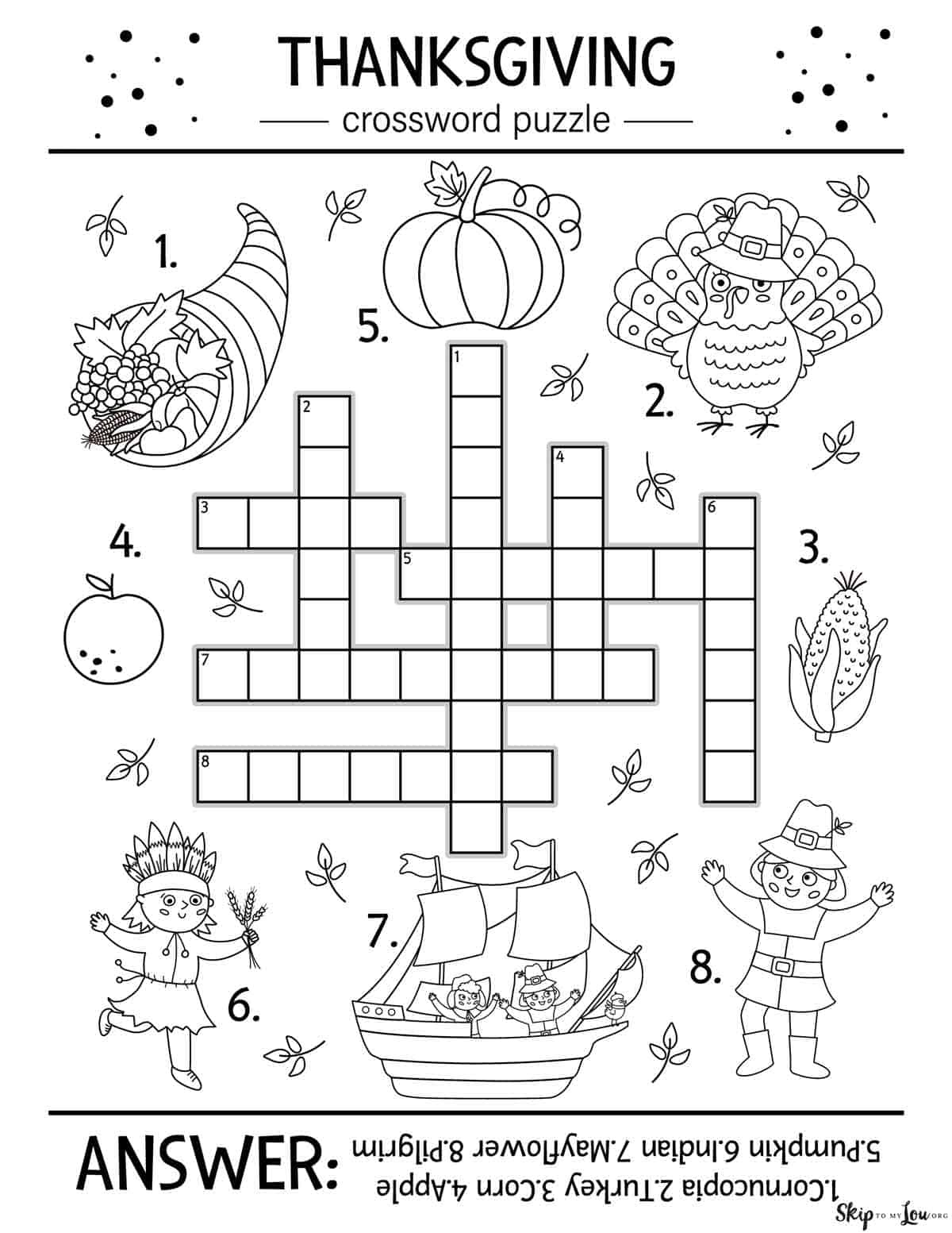 Thanksgiving Worksheets | Skip To My Lou pertaining to Thanksgiving Activity Worksheet