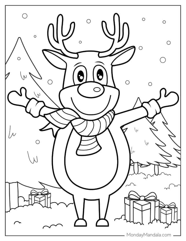 1,000 Christmas Coloring Pages (Free Pdf Printables) inside Free Printable Christmas Coloring Worksheets