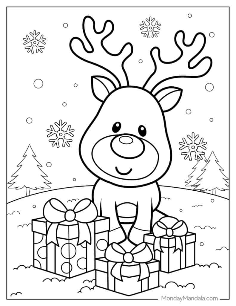 1,000 Christmas Coloring Pages (Free Pdf Printables) pertaining to Free Christmas Coloring Worksheets