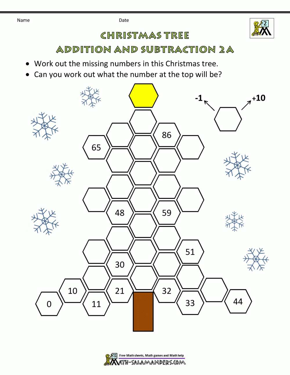 2Nd Grade Christmas Math Worksheets with regard to Christmas Addition and Subtraction Worksheets