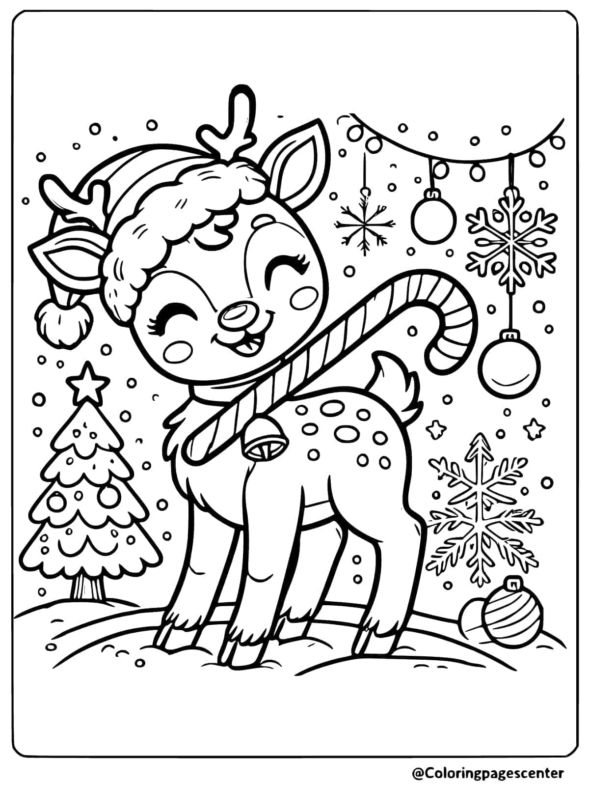 8 Free Reindeer Christmas Coloring Pages To Print throughout Christmas Coloring Worksheets