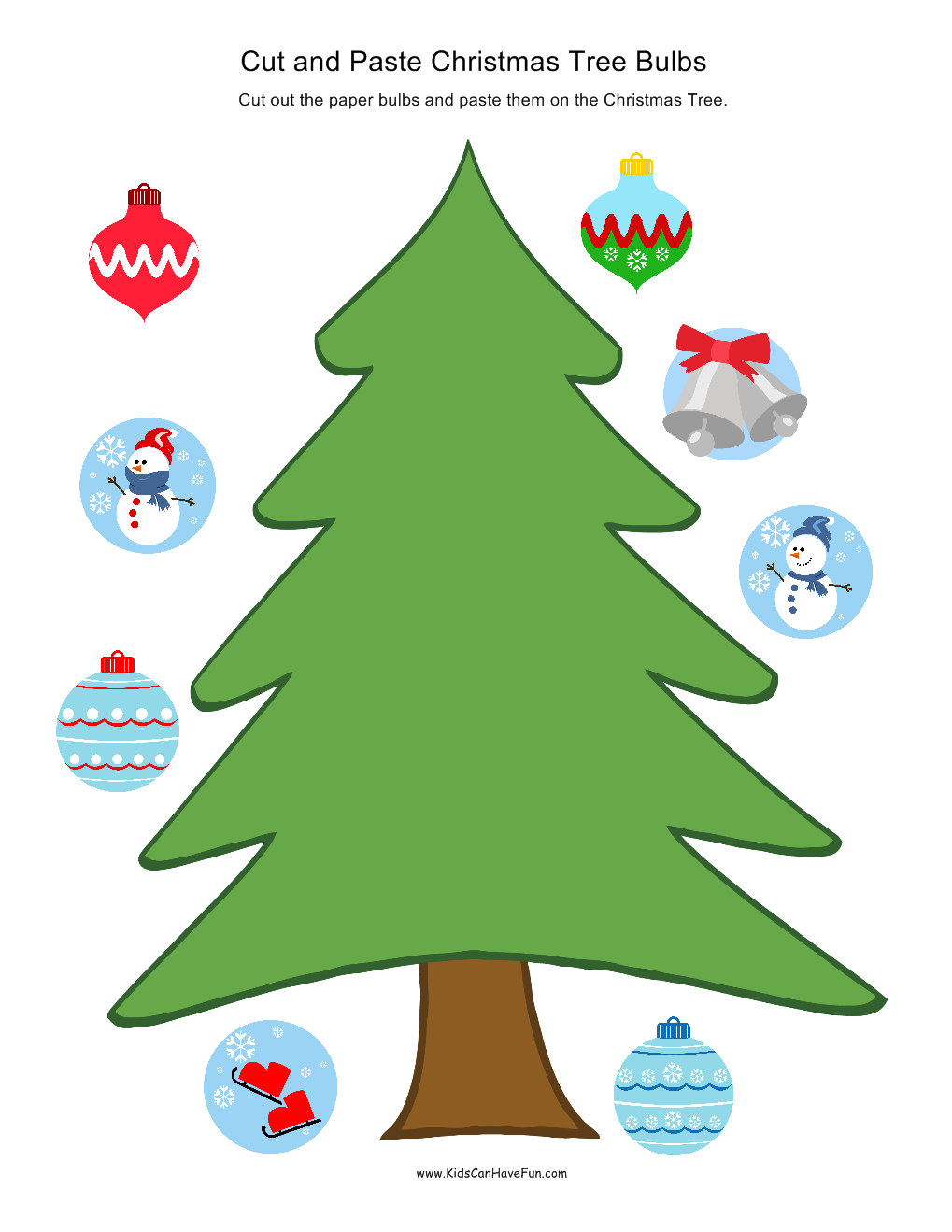 Christmas Cut And Paste, Holiday Worksheet Activities for Christmas Cutting Worksheets