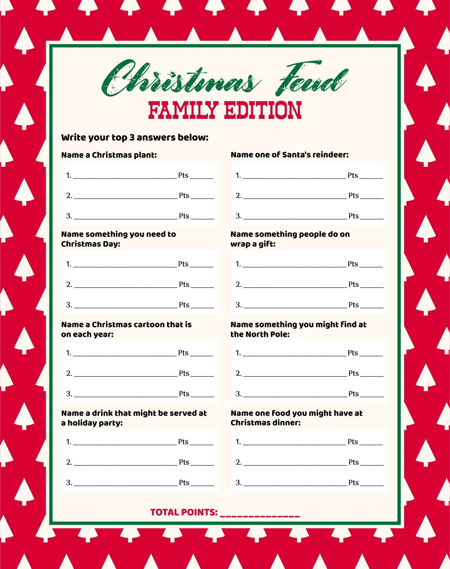 Christmas Games - 10 Free Pdf Printables | Printablee inside Christmas Games Worksheets