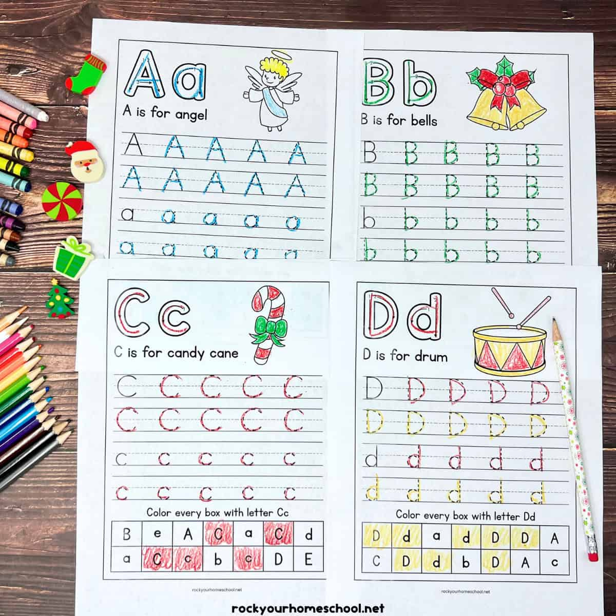 Christmas Handwriting Worksheets For Holiday Alphabet Fun (Free intended for Christmas Handwriting Worksheets