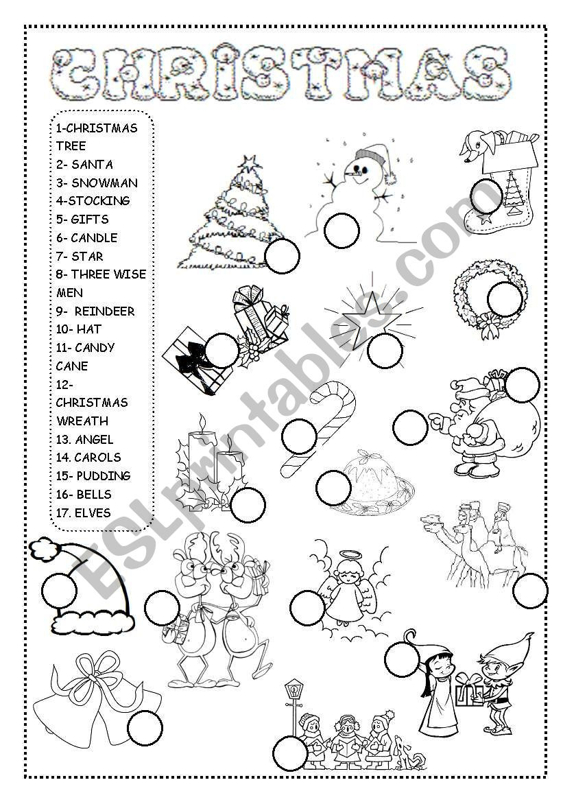 Christmas Worksheet - Esl Worksheetineta in Christmas English Worksheets