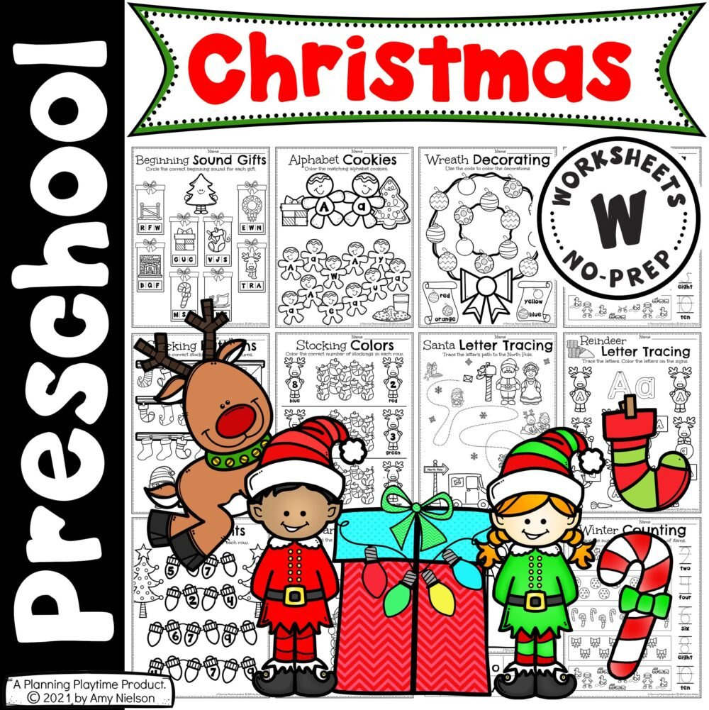 Christmas Worksheets For Preschool - Planning Playtime in Christmas Worksheets For Preschool