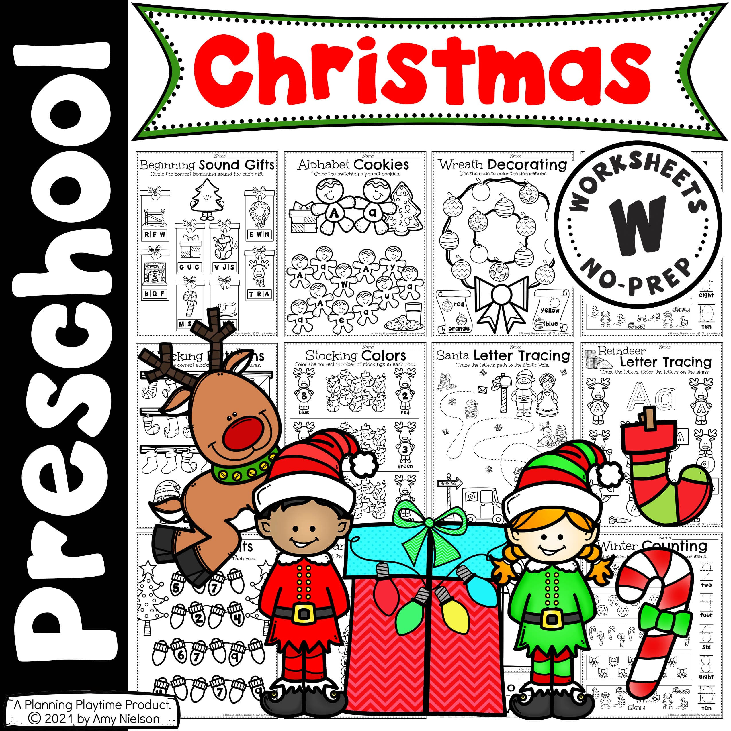 Christmas Worksheets Preschool - Planning Playtime for Christmas Worksheets For Pre-K