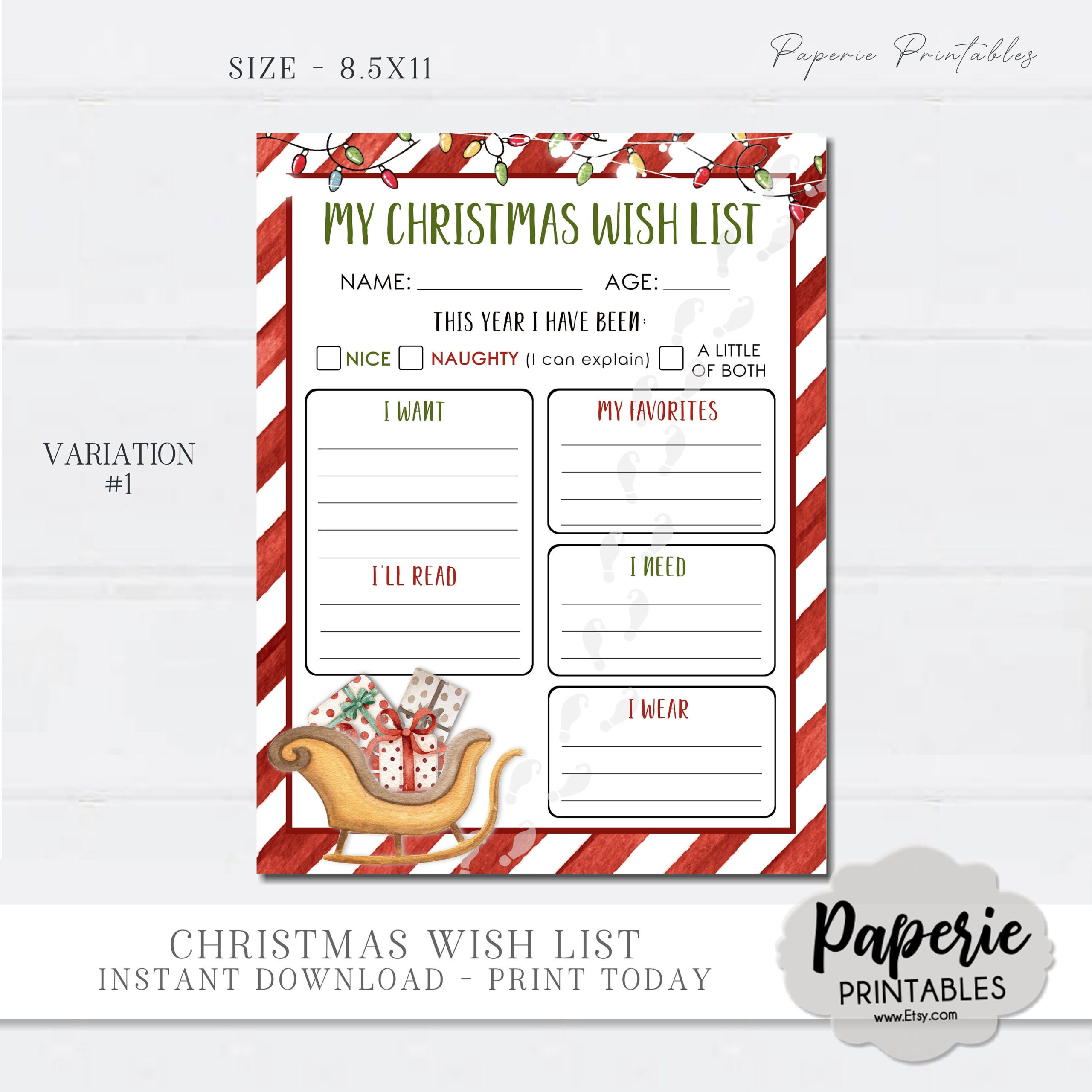 Editable Christmas Wish List For Kids Christmas Wish List Template inside Christmas List Worksheet