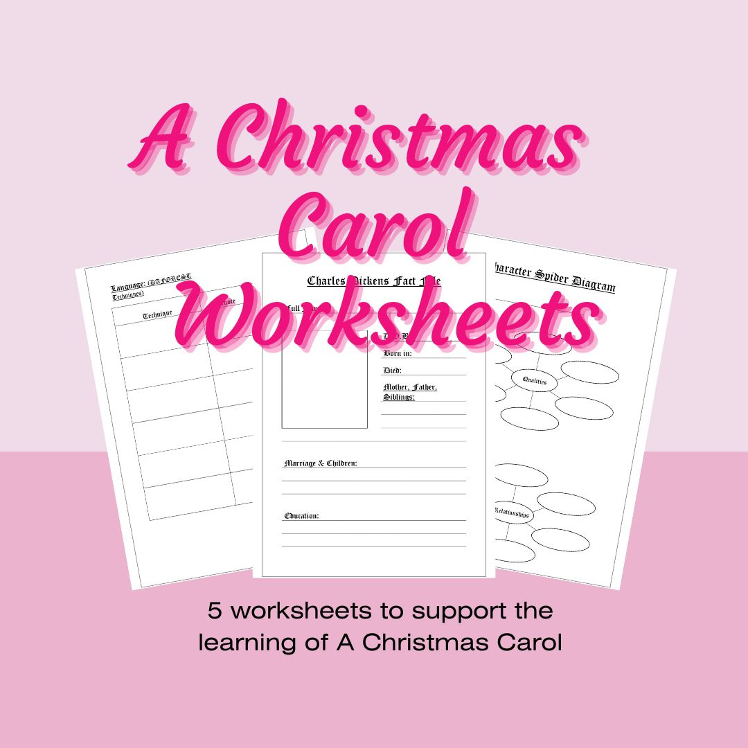 English Literature A Christmas Carol Worksheets for A Christmas Carol Activities and Worksheets