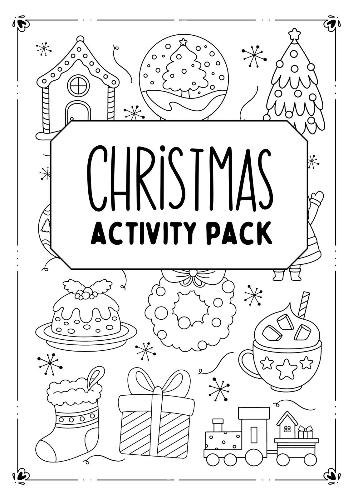 Free, Editable Christmas Worksheet Templates | Canva for Christmas Activity Worksheet