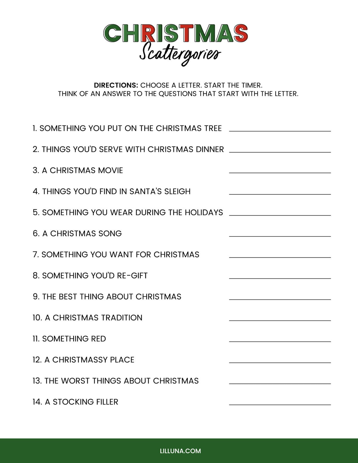 Free Printable Christmas Games {4 Freebies} | Lil&amp;#039; Luna throughout Christmas Game Worksheets