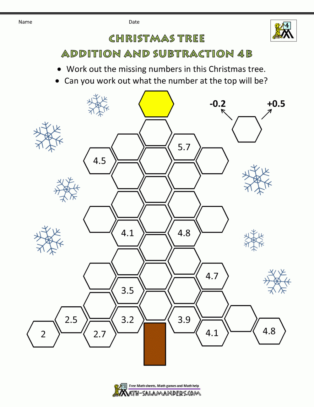 Math Christmas Activities 4Th Grade for 5Th Grade Christmas Worksheets