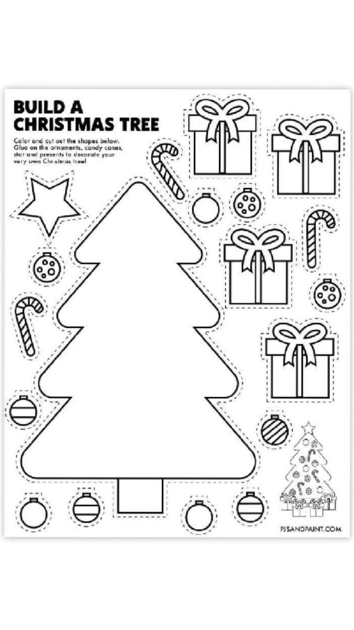 Pin Page inside Christmas Craft Worksheets