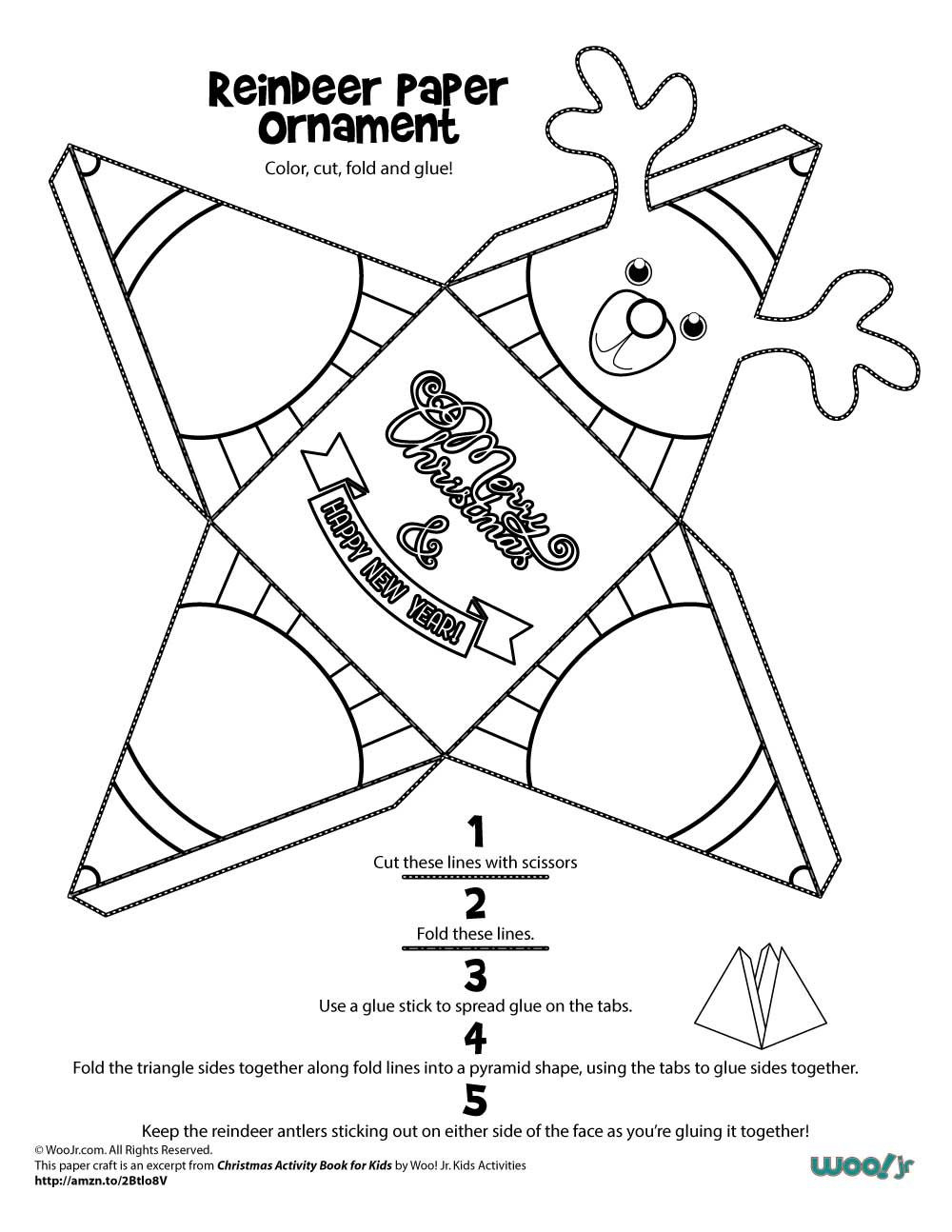 Printable Christmas Ornaments | Woo! Jr. Kids Activities intended for Christmas Craft Worksheets