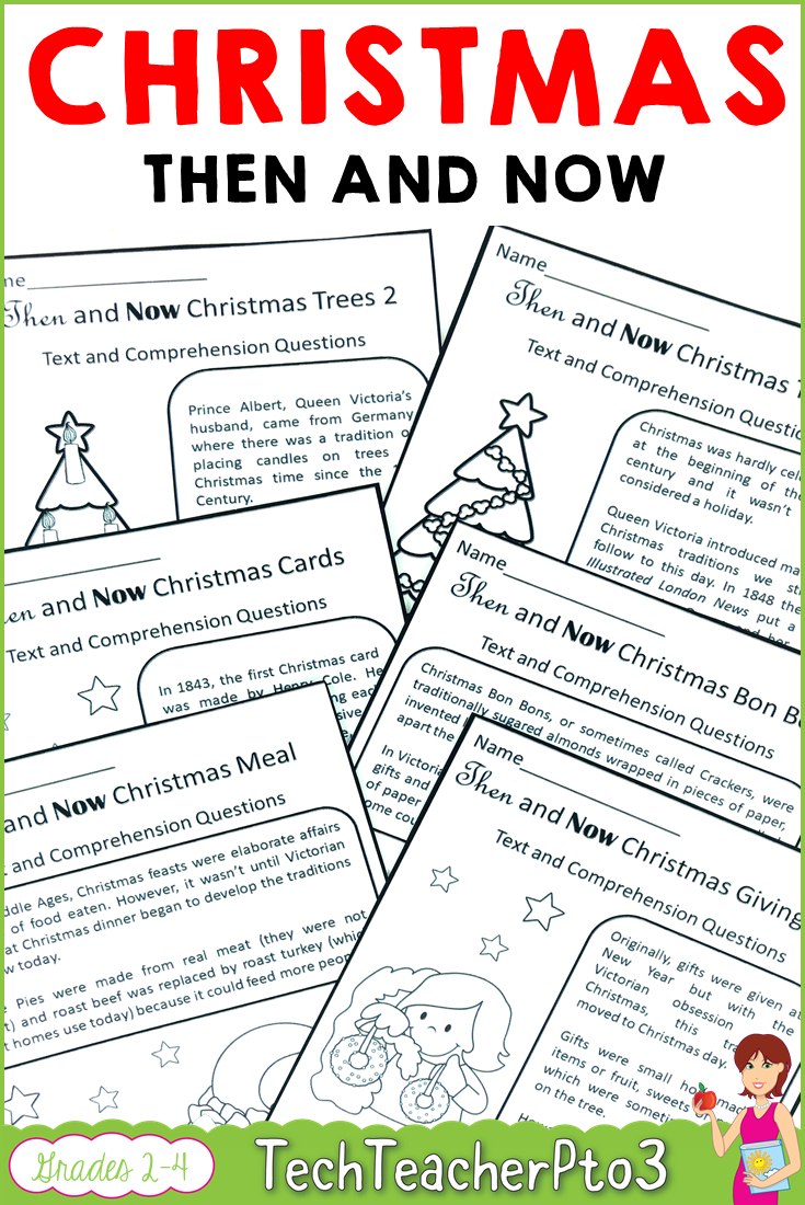 Then And Now Social Studies History Of Christmas Traditions in Christmas Social Studies Worksheets