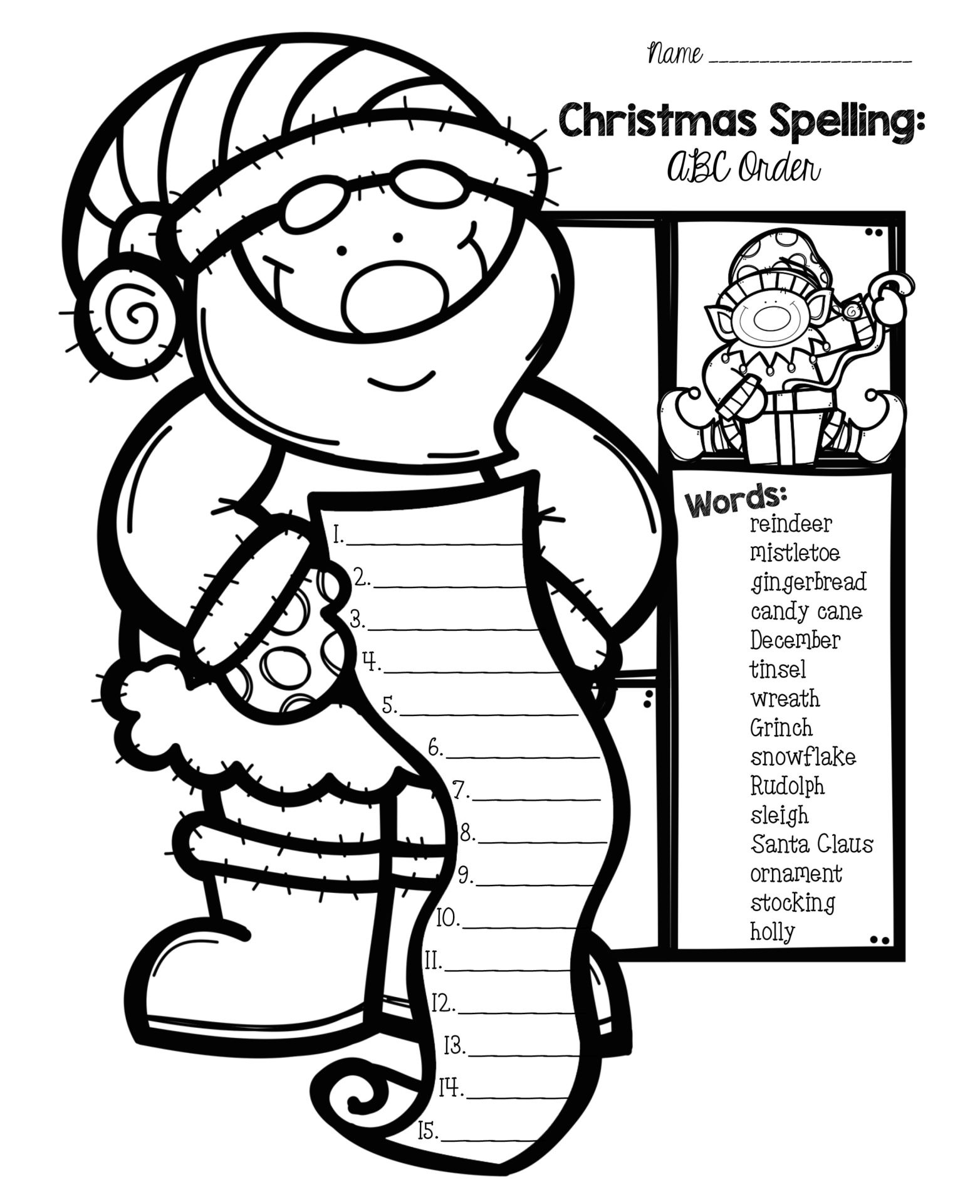 Worksheets For 1St Grade Christmas Activities - 15 Free Pdf in 1st Grade Christmas Worksheets