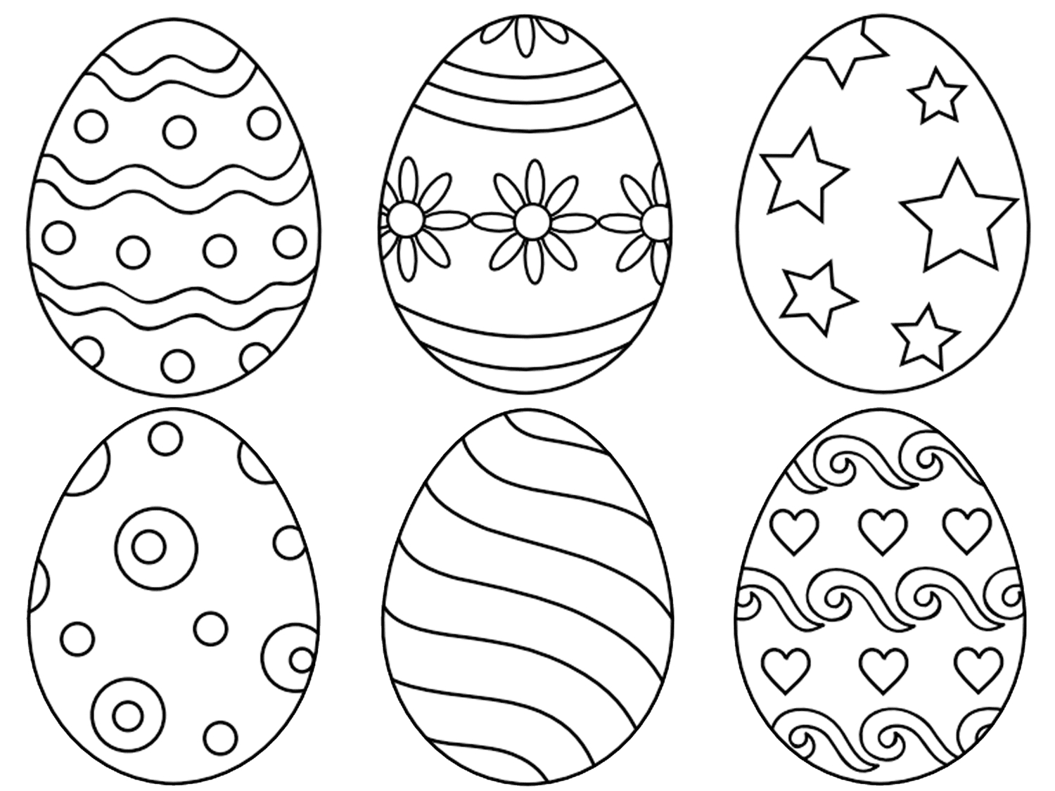 Easter Deals Egg Templates intended for Easter Egg Coloring Worksheets