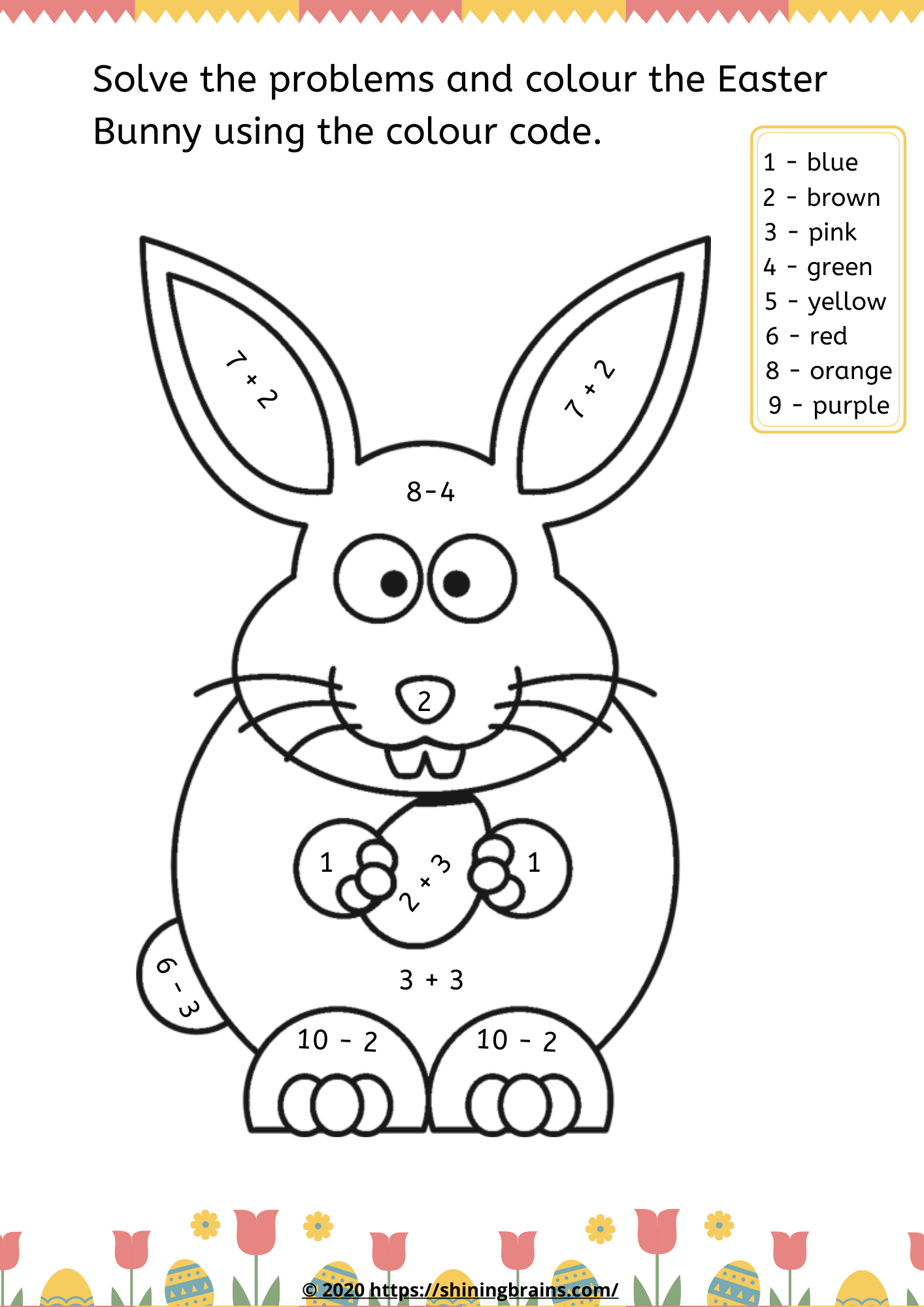 Easter Free Maths Worksheets – Easter Activities - Easter Free within Math Easter Worksheets