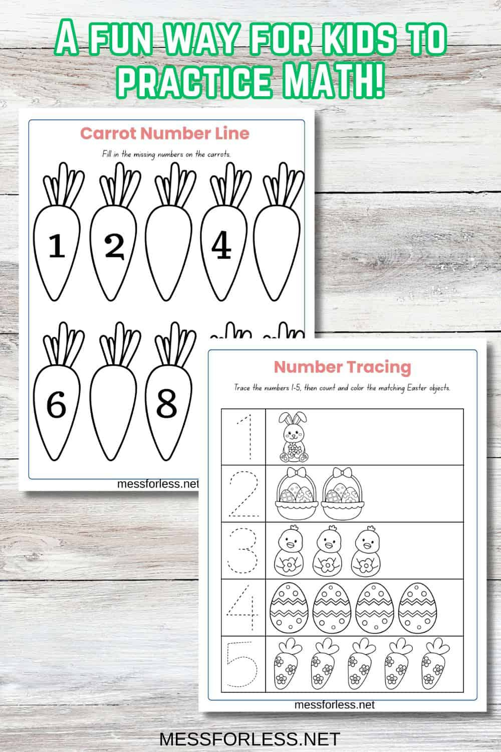 Easter Math Worksheets - Mess For Less inside Easter Math Worksheets Preschool