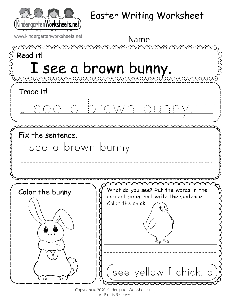 Easter Writing Worksheet - Free Printable, Digital, &amp;amp; Pdf regarding Easter Writing Worksheets