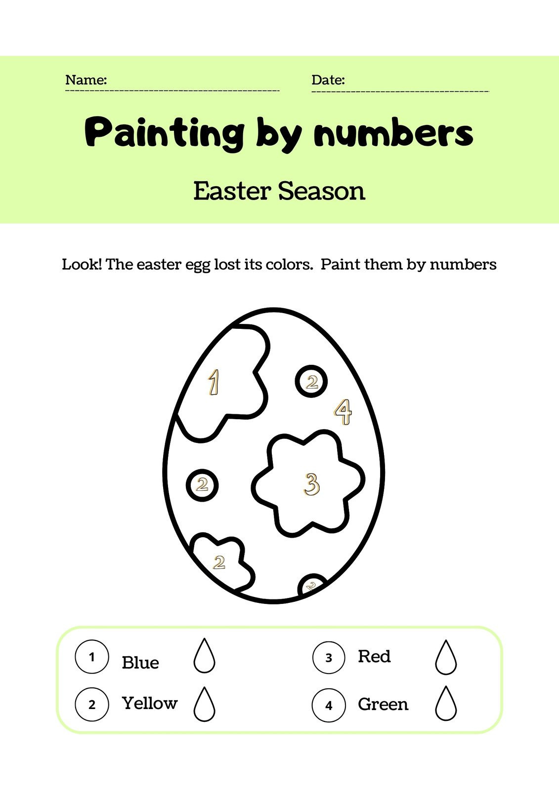 Free Custom Printable Easter Worksheet Templates | Canva in Easter Egg Worksheets Kindergarten