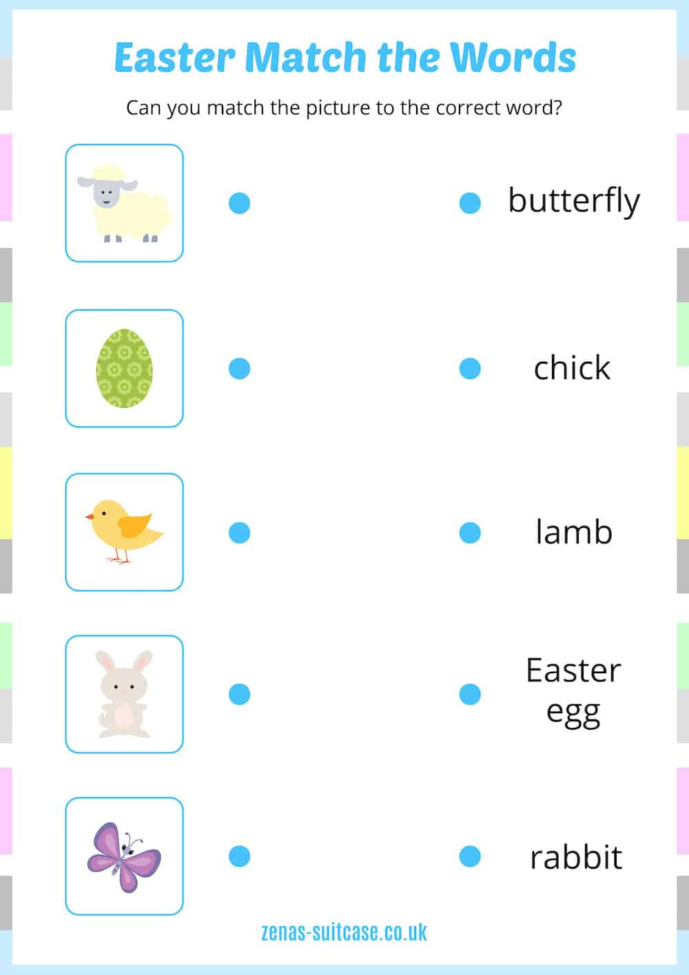 Free Easter Colouring &amp;amp; Activity Pages For Kids pertaining to Easter Matching Worksheets