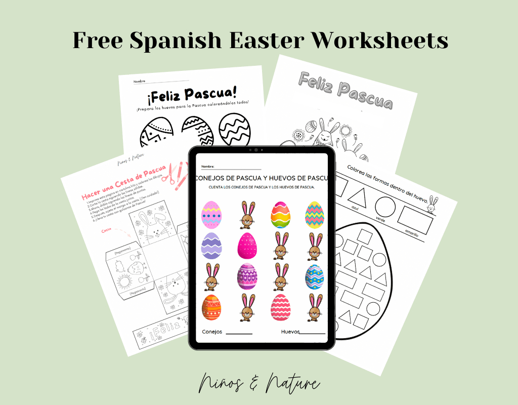 Free Easter Guide With Spanish Lessons For Kids - Have A Happy for Easter In Spain Worksheets