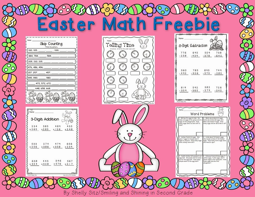Free Easter Math Worksheets For Second Grade - Second Grade with Easter Worksheets 2Nd Grade