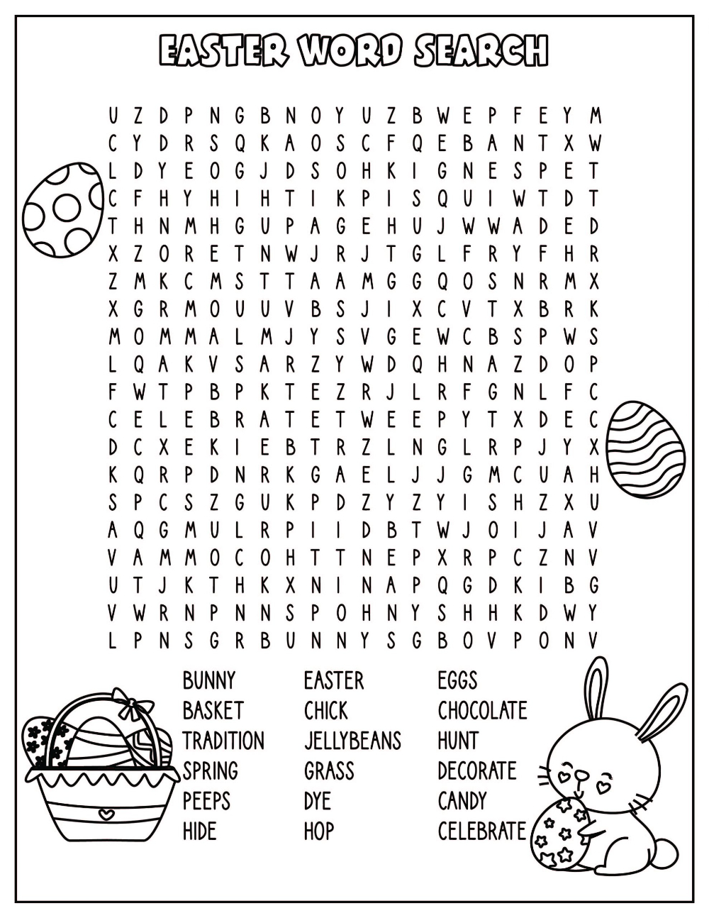 Free Easter Worksheets Pdf: Coloring Pages, Word Search &amp;amp; More! with Easter Worksheets For Adults