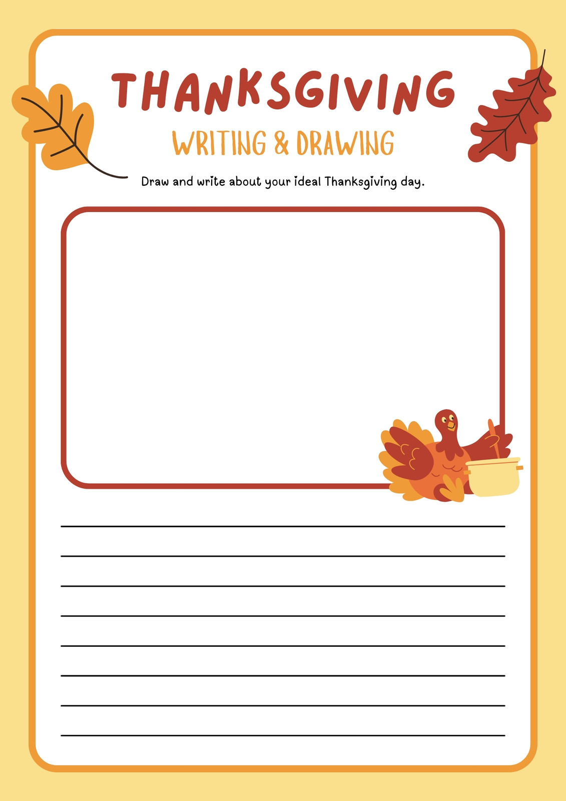 Free Printable Thanksgiving Worksheet Templates | Canva for Thanksgiving Editing Worksheet