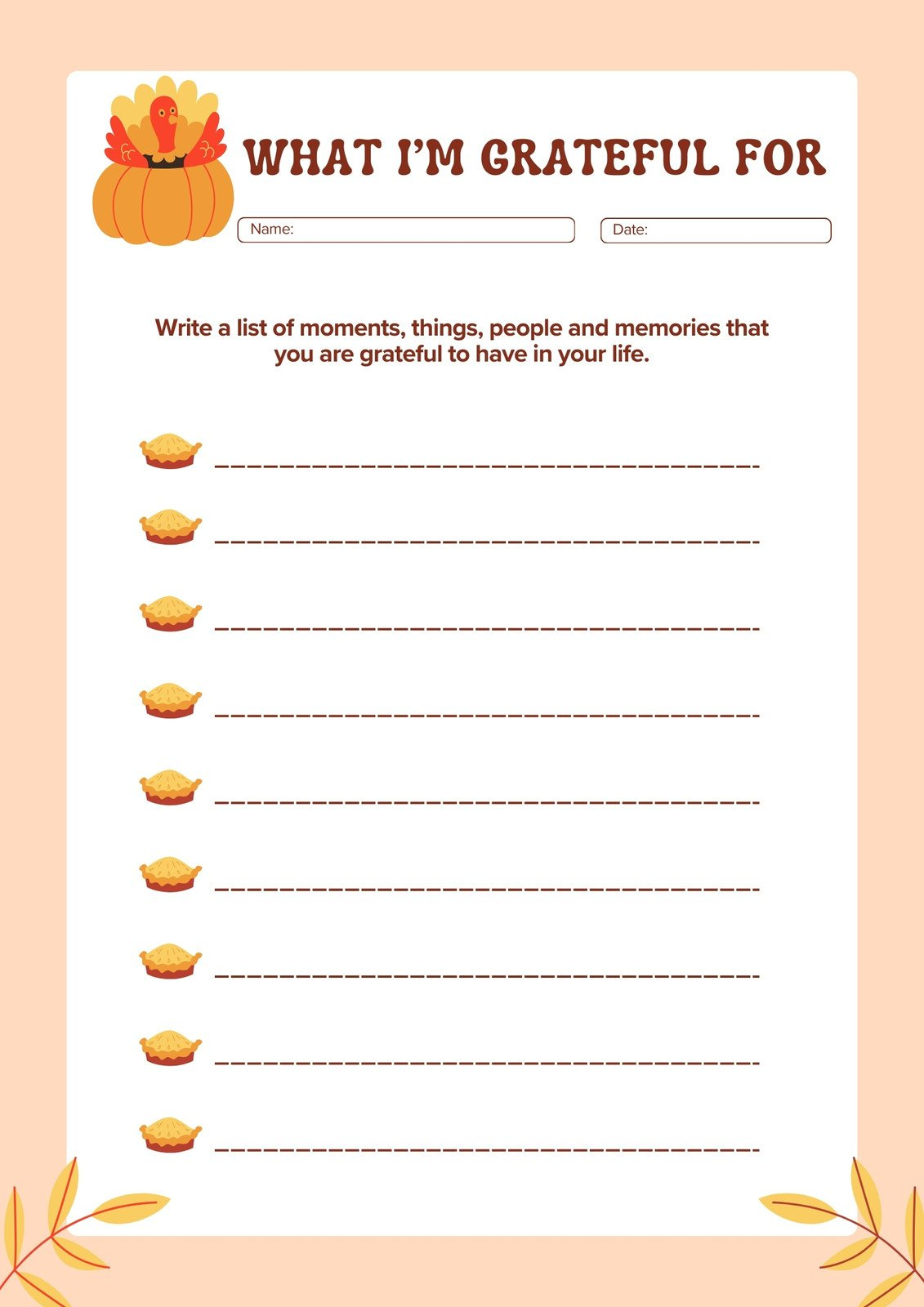 Free Printable Thanksgiving Worksheet Templates | Canva throughout Worksheet For Thanksgiving
