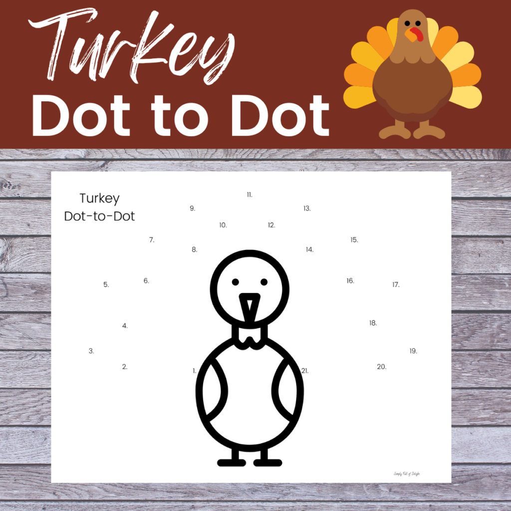 Free Thanksgiving Dot To Dot Printables - Simply Full Of Delight regarding Thanksgiving Dot To Dot Worksheets